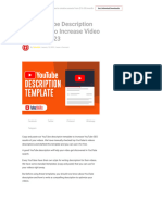 Best YouTube Description Templates (FREE) - 2023