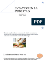 Alimentacion en La Pubertad