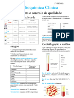 Coleta e Controle de Qualidade