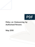 MGA Policy On Outsourcing by Authorised Persons