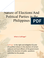 Nature of Elections and Political Parties in The Philippines