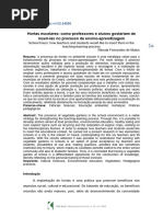 Hortas Escolares - Como Professores e Alunos Gostariam de Inseri - Las No Proc. de Aprend.