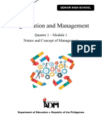 OM11 Q1 Mod1 Natureandconceptofmanagement v1