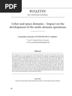 Cyber and Space Domains - Impact On The Development of The Multi-Domain Operations