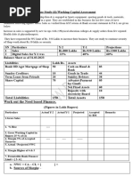 Case Study No Mod (Iv) Working Capital Turnover Method