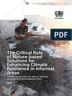 The Critical Role of Nature Based Solutions For Enhancing Climate Resilience - in - Informal - Areas