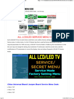 ALL LCD - LED Service Menu Code - Kazmi Elecom