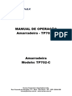 Manual Da Máquina Amarradeira - TP702-C