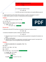 Corrigé Type de Test Microéconomie II