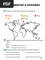 18 Continentes e Oceanos