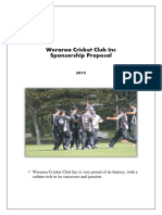 Weraroa CC Sponsorship Package 2015 PDF