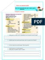 Ficha Comu Mier Escribe Recomendaciones para Reducir Gastos Familiares.