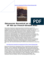 Découvrez Ancestral en Streaming VF HD Sur French-Stream - Wiki