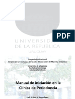 Manual de Iniciación en La Clínica de Periodoncia