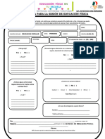 Ficha Médica para La Sesión de Educación Física 2023 - 2024