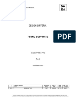 Piping Supports: Design Criteria