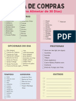 Lista de Compras O Plano Alimetar de 30 DIas