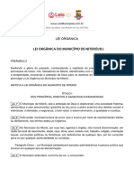 Lei Orgânica de Niterói - RJ