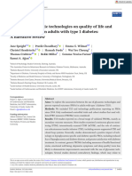 Diabetic Medicine - 2022 - Speight - Impact of Glycaemic Technologies On Quality of Life and Related Outcomes in Adults