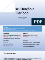 Frase, Oração e Período