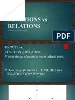 Functions Vs Relations - Activity and Quiz