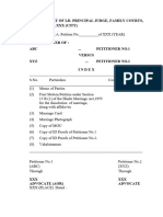 Mutual Consent Divorce Format