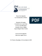 La Contaminación en México-Investigación