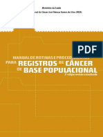 Manual de Rotinas e Procedimentos para Registros de Cancer de Base Populacional