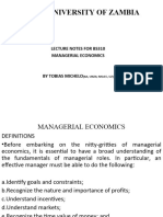 Lecture Two - Goals, Constraints, Costs