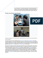 Types: Formal, Non-Formal, and Informal