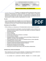 Plan de Manejo de Materiales Excedentarios