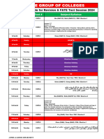 1st Year FATE Session 2024 Date Sheet & Syllabus-Excel