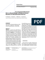 Koebnick, 1999 - Consequences of A Long-Term Raw Food Diet On Body Weight and Menstruation, Results of A Questionnaire Survey