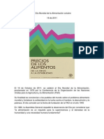 El Día Mundial de La Alimentación Octubre 8 DE 2011