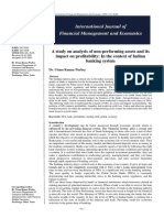 A Study On Analysis of Non-Performing Assets and Its Impact On Profitability: in The Context of Indian Banking System