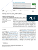 Influence of Temperature and Chemical Composition On Water Sorption