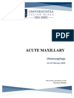 Acute Maxillary Sinusitis