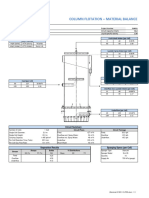 Column Flotation - Material Balance: Legend