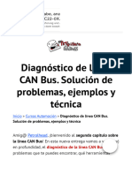 Diagnóstico de Línea CAN Bus. Solución de Problemas, Vídeo y T