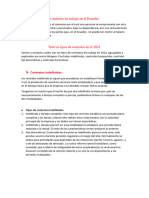 Contratos de Trabajo en El Ecuador