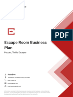 Escape Room Business Plan Example