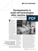 Developments in Wash-Off Technologies After Reactive Dyeing: Wet Processing