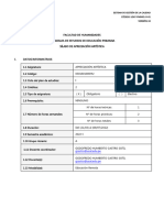 Silabo 2022-I APRECIACIÓN ARTÍSTICA A