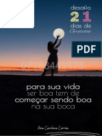 Desafio Gratidão 21 Dias