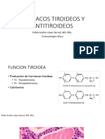 Farmacos Tiroideos Y Antitiroideos: Pablo Andrés López Bernal, Md. Msc. Farmacología Clínica