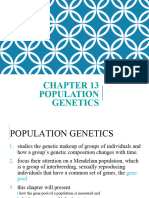 GENETICS Chapter 15 - Population Genetics New (Autosaved)