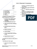 Thk2e BrE L3 Vocabulary Standard Unit 4