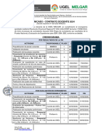 Comunicado Cronograma Contrato Docente 2024