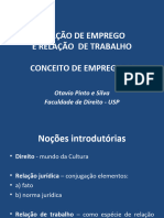 USP 9 AULA SLIDE Relação de Emprego - Conceito de Empregado