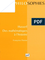 Husserl. Des Mathématiques À L'histoire by Françoise Dastur